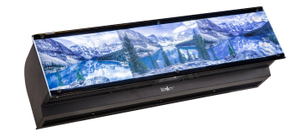 Commercial Cross Flow Air Curtain FM-XCL Series with Decoration/advertise Board 