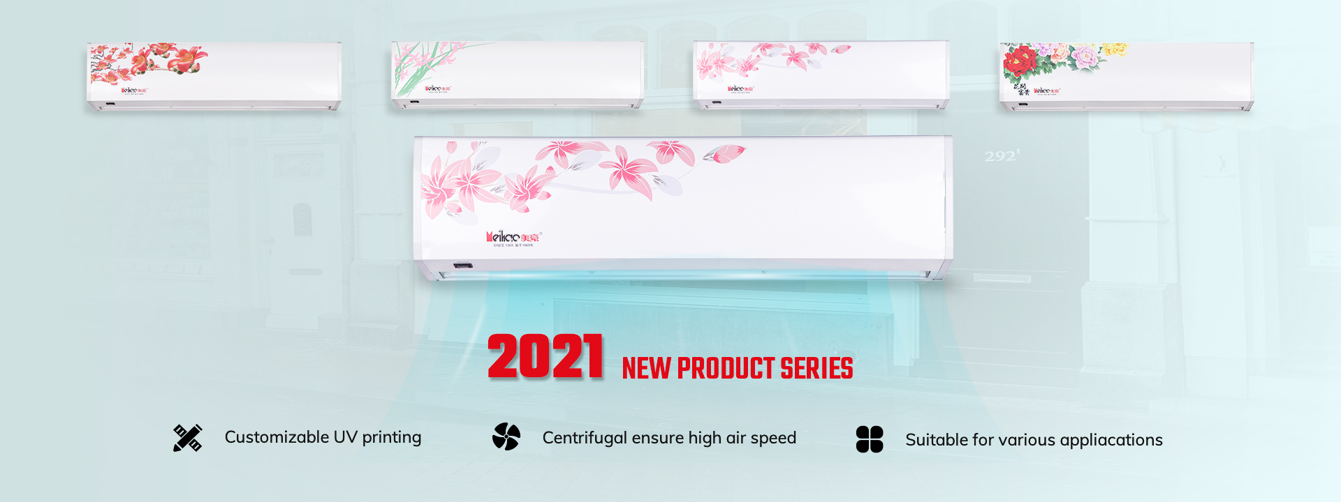 China with remote control 3kw Air Curtain